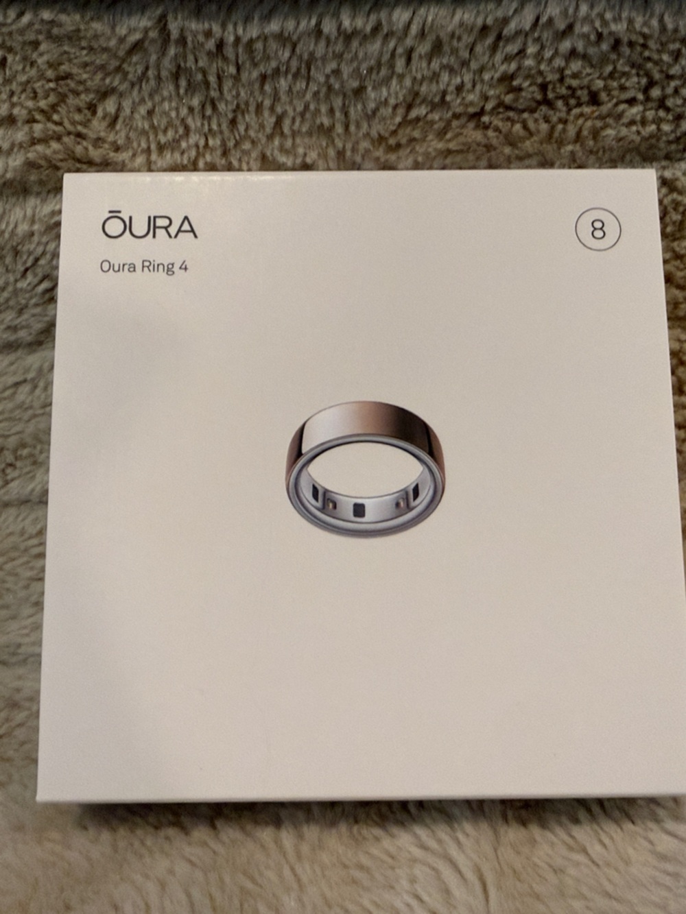 Oura Ring 4 Smart Ring – Rose Gold size 8